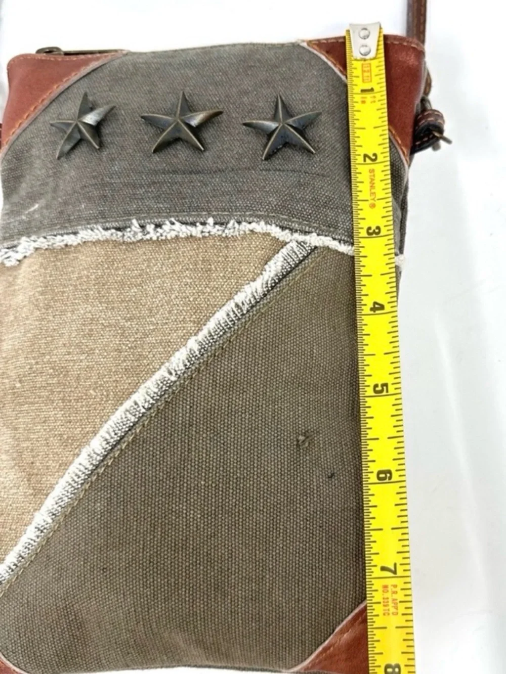 Mona B Mixed Canvas Small Bag - Picture 7 of 7
